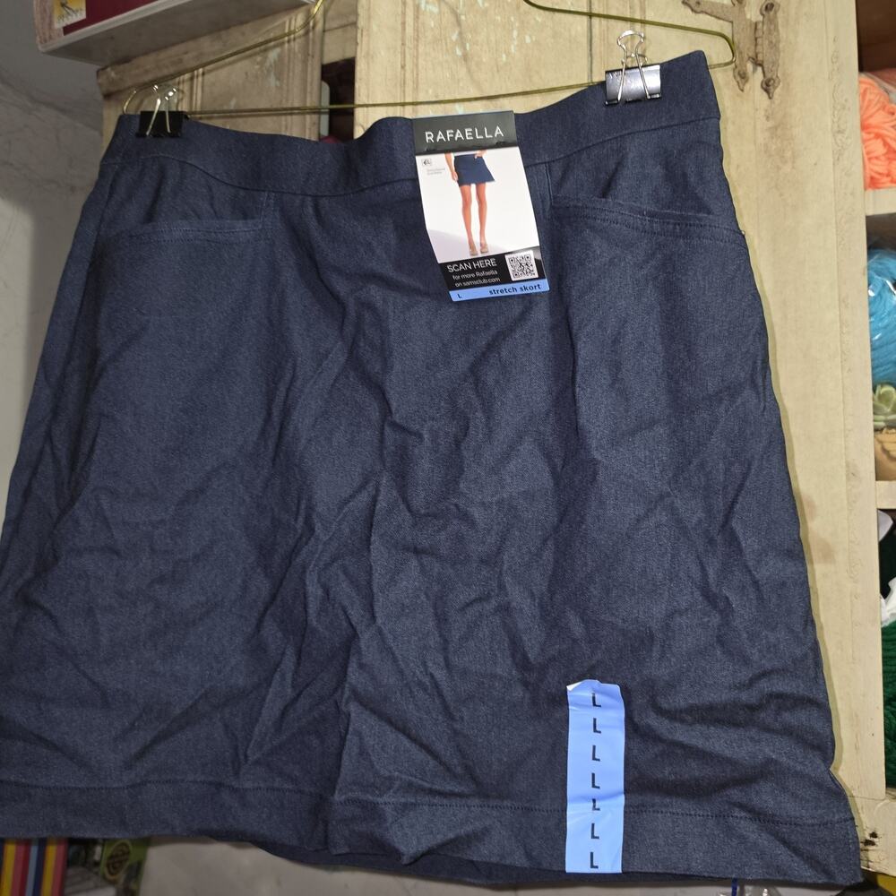 Rafaella Large Stretch Skort NWT Blue